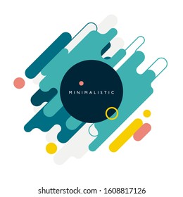 Minimalistic geometric design background for poster, calendar, promotion and sticker.