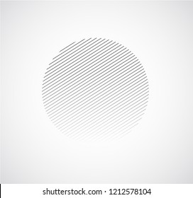 Minimalistic geometric design for logo black and white color. Simple figure, Element for graphic web design, Template for print, textile, wrapping, decoration, Abstract vector illustration