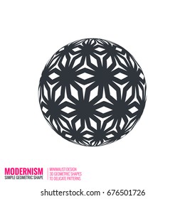 Minimalistic geometric design for logo. Simple figure, form in multi color