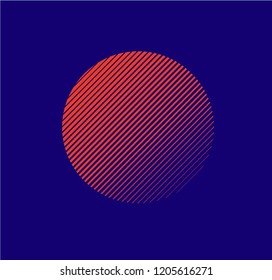 Minimalistic geometric design. Simple figure, Element for graphic web design, Template for print, textile, wrapping, decoration, Abstract vector illustration