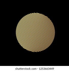 Minimalistic geometric design. Simple figure, Element for graphic web design, Template for print, textile, wrapping, decoration, Abstract vector illustration
