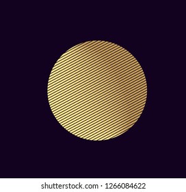 Minimalistic geometric design. Simple figure, Element for graphic web design, Template for print, textile, wrapping, decoration, Abstract vector illustration - Shutterstock ID 1266084622