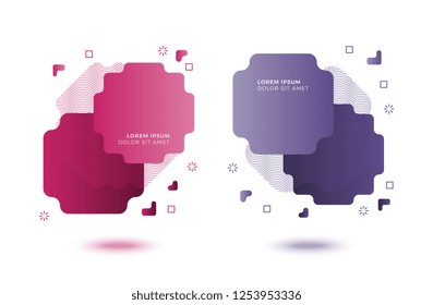 minimalistic geometric elements with modern gradients. unique graphic design for banner, poster, presentation, cover or other uses. flat illustration easy to edit and customize. eps 10