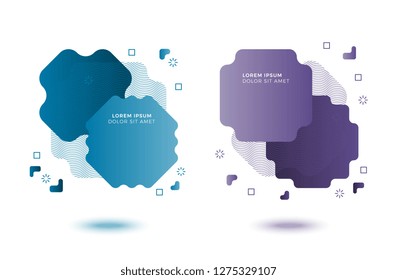 minimalistic geometric elements with modern gradients. unique graphic design for banner, poster, presentation, cover or other uses. flat illustration easy to edit and customize. eps 10