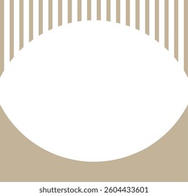 Minimalistic Geometric line Shape Composition