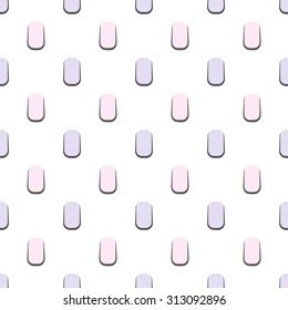 Minimalistic geometric pastel seamless vector pattern. Gentle texture with simple shapes for wallpaper and background.