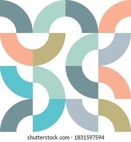 Minimalistic geometric pattern. Abstract vector pattern design for web banner, business presentation, branding package, fabric print, wallpaper