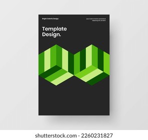 Plantilla de estandarte de patrones geométricos minimalistas. El concepto de diseño de vectores A4 de identidad brillante de la empresa.