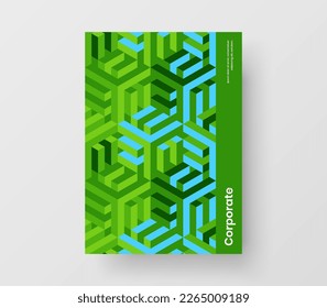Diseño de folletos de la compañía de patrones geométricos minimalistas. Ilustración vectorial de diseño de portada de libros Vivid.