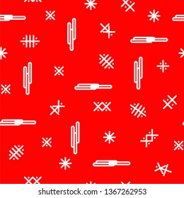 minimalistic geometric pattern on a red background