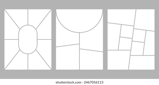 Diseño de marco de fotos geométrico minimalista para álbumes de fotos, foto de boda. 8,5 a 11 en proporción