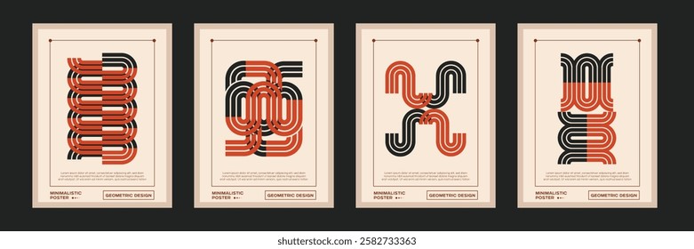 Minimalistic Geometric Poster Design. Abstract geometric company brochure. Isolated Report Layout. Banner. Brochure. Background. Poster. Flyer. Catalog.