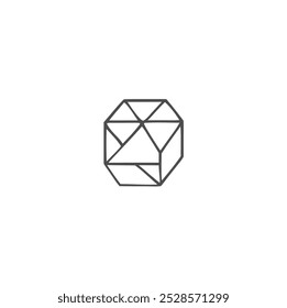 Minimalistic geometric shape icon vector. rhombus logo outline icon rhomb concept. simple geometry shape flat icon black geometry symbol isolated on white background geometric figure