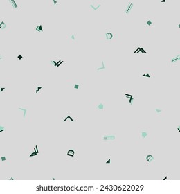 Minimalistic geometric shapes seamless pattern. Vector illustration for tile, rug, fashionable. 