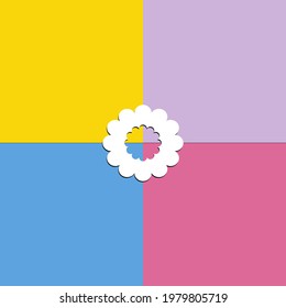 Minimalistic geometry abstract vector pattern design