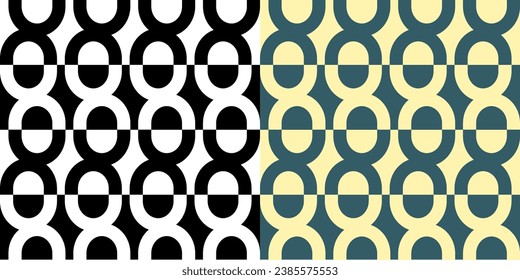 Geometría minimalista sin inconvenientes. Formas de círculo modernas. Perfecto para impresión de tela, papel pintado, decoración y envoltura de papel.