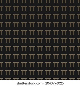 Minimalistic gold and black seamless pattern with geometric shape and figure. Abstract golden pattern design for fabric print, web banner, business presentation, branding package, wallpaper, paper