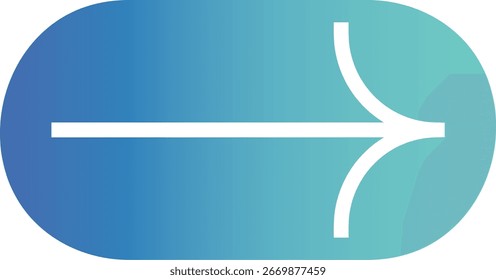 Minimalistic Gradient Arrow Design Element
