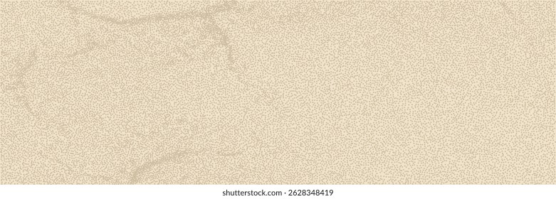 Minimalistic grainy eggshell paper texture background. Organic material effect pattern. Vector banner.