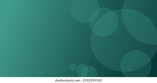 Fondo Abstractas verde minimalista con círculos superpuestos transparentes