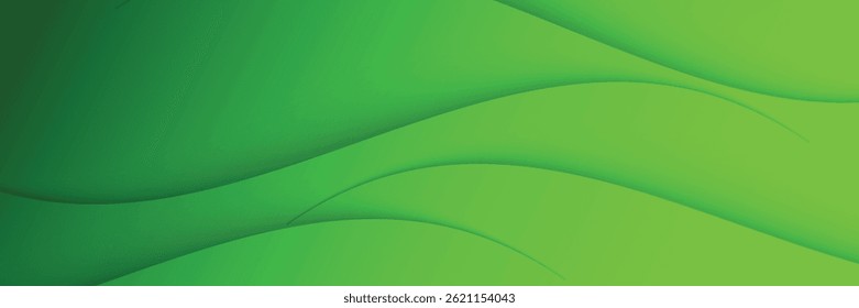 Fundo verde minimalista. elemento de ondulação. Vetor EPS 10