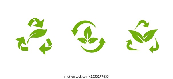 A minimalistic green leaf icon with a clean outline, symbolizing eco friendly lifestyles, sustainability, and renewable energy, ideal for environmental logos and agriculture products.