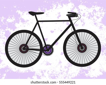 Minimalistic grundge bike poster 