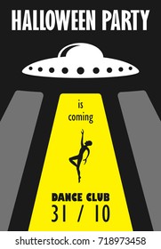 Minimalistic halloween design. Creative template for event and party poster.