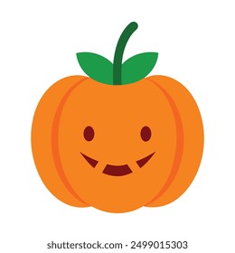 Minimalistic Halloween Pumpkin Doodle: Simple and Stylish Vector Art  illustration design