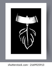 Banderas de arte mural de dibujos a mano minimalistas. Diseño minimalista escandinavo para el interior. Afiches abstractos de pared imprimibles. Ilustración vectorial. 