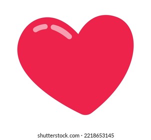 Icono plano de figura de corazón mínimo