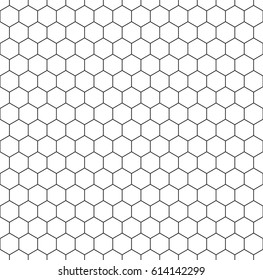 Minimalistic Hexagon Seamless Pattern. Geometric Graphic Design Background. Simple Fabric Ornament. Vector Illustration.