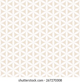 minimalistic hexagonal floral pattern of quarter circles. can by tiled seamlessly