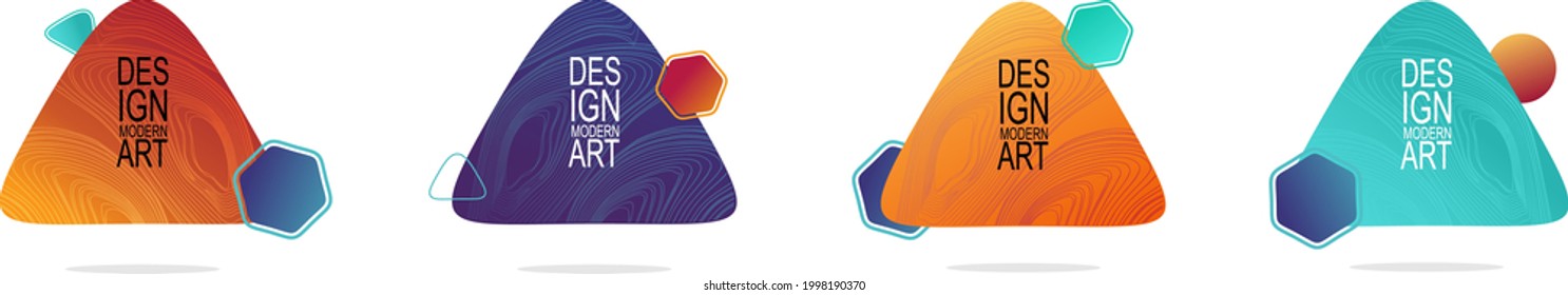 A minimalistic hipster colored frame design vector illustration