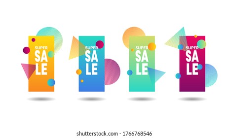 A minimalistic hipster colored frame design.vector design