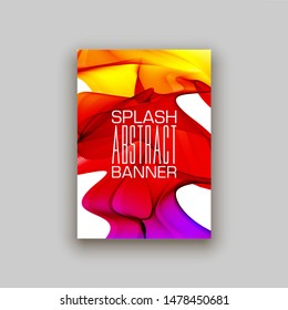 minimalistic hipster colored liquid gradient halftone smoke frame design set. headline frame Modern Art graphics design business card, invitations, gift card, flyers, smoke brochures isolated on white