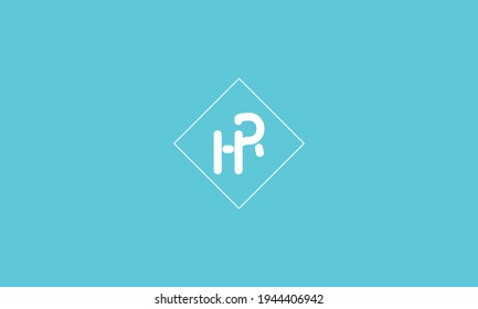 Minimalistic HR letter logo H R