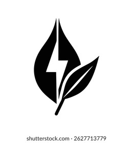 Minimalistic Icon Representing Green Energy