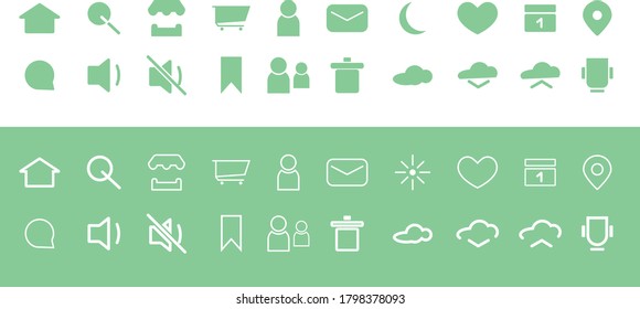 minimalistic icons for your website
