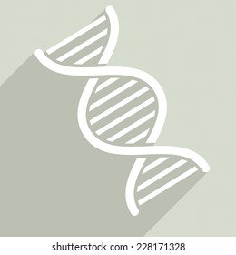 minimalistic illustration of a dna string, eps10 vector