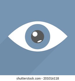 ilustración minimalista de un ojo, vector eps10