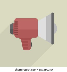 minimalistic illustration of a loudspeaker, eps10 vector