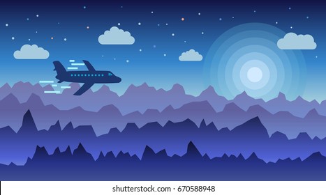 Minimalistic illustration of a nature. Vector illustration.