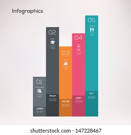 Minimalistic Infographic Design template