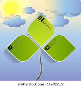 minimalistic infographic for eclology usage 