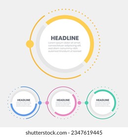 plantilla de diseño de vector infográfico mínimo