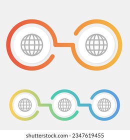 plantilla de diseño de vector infográfico mínimo