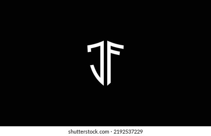  Minimalistic Initial Letter JF Logo Design 