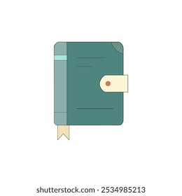 Minimalistic journal vectorial icon illustration.