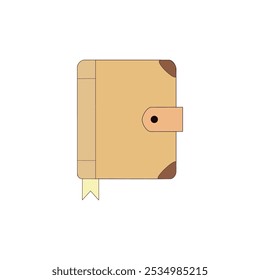 Minimalistic journal vectorial icon illustration.